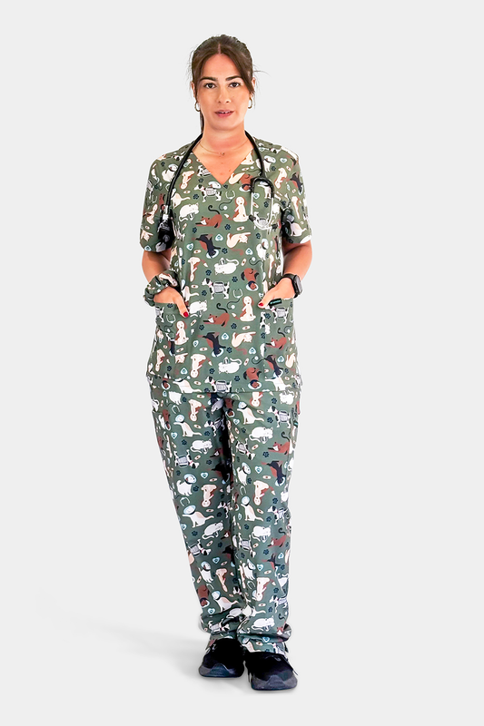 Paws on Duty Scrub Set