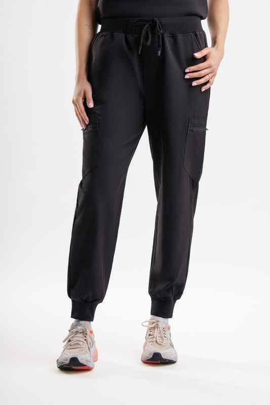 Glide Jogger Scrub Pants-Black