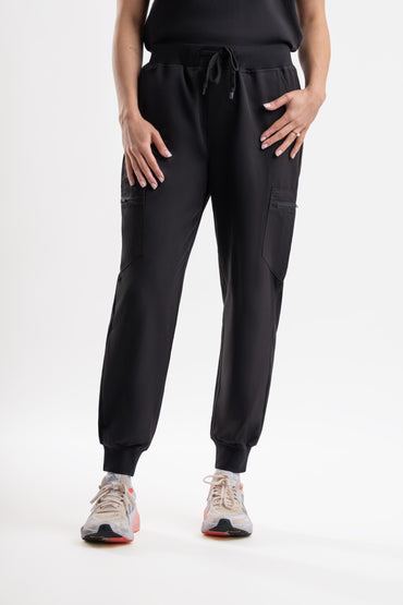 Glide Jogger Scrub Pants-Black