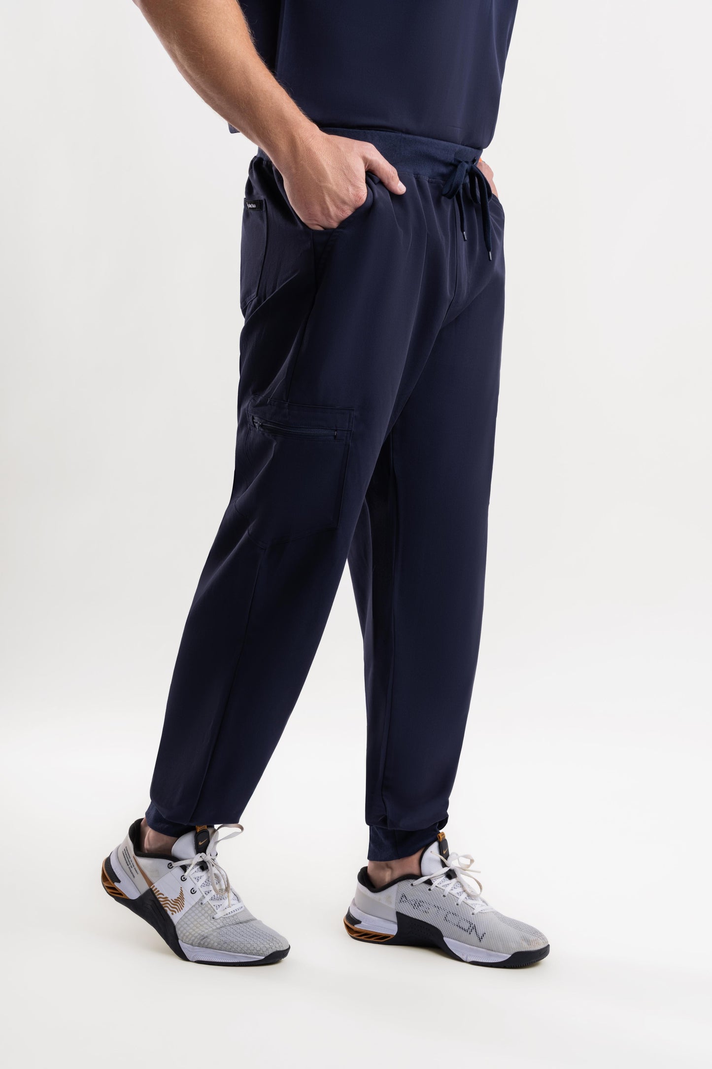 Jogger Scrub Pants - Navy Blue Babuchaa