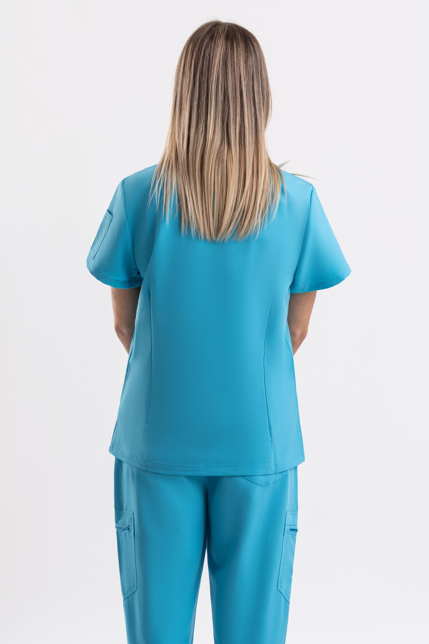 Zeal – Women’s V-Neck Scrub Top-Teal