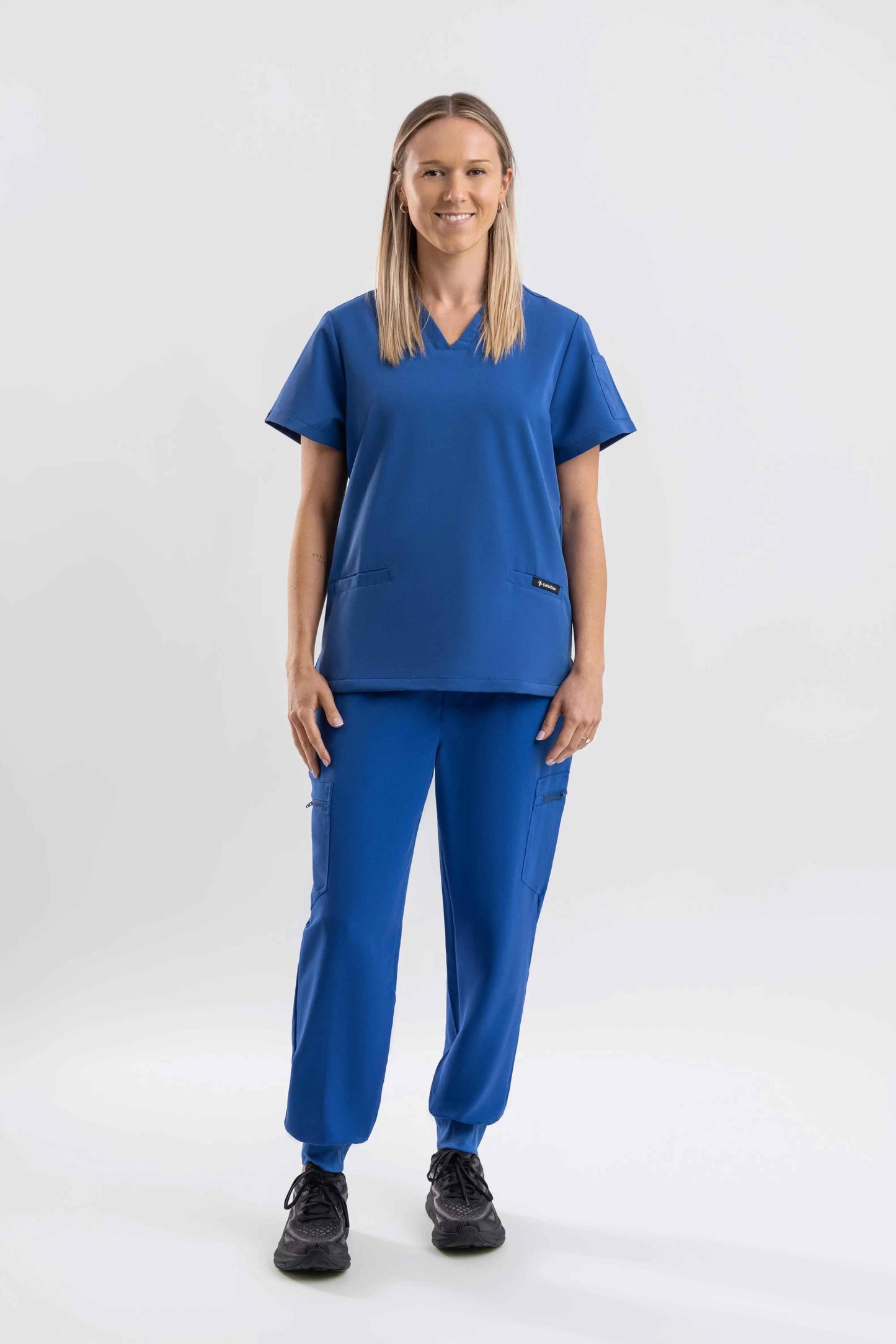 V Neck Scrub Top - Royal Blue