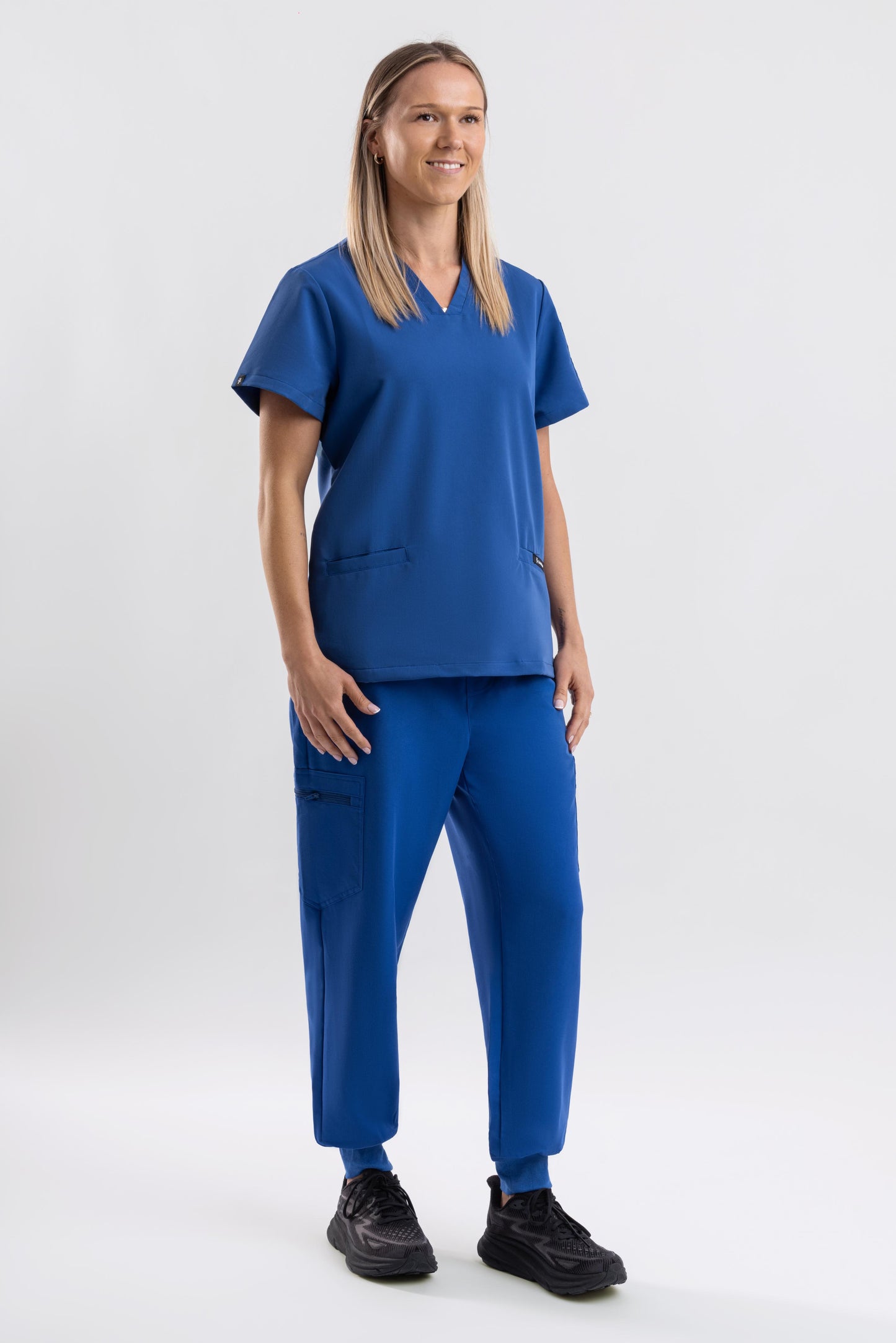 Zeal – Women’s V-Neck Scrub Top-Royal Blue