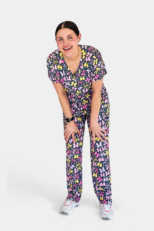 Flutter Bloom Scrub Set