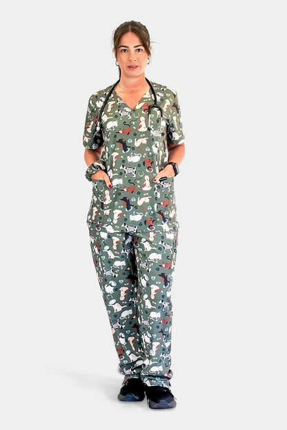 Paws on Duty Scrub Set Babuchaa