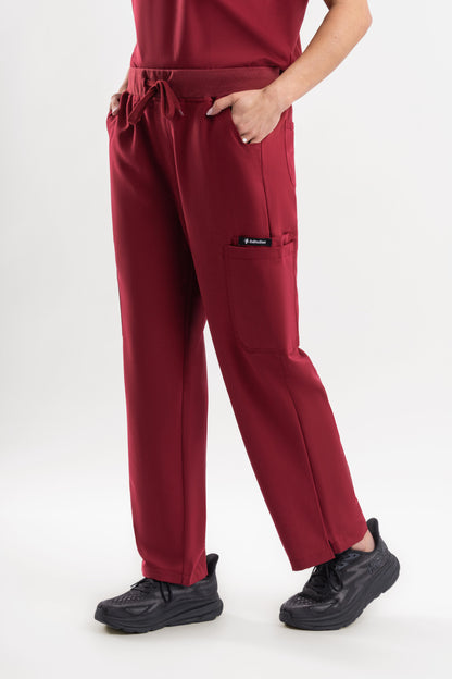 Core – Women’s Straight Pants-Maroon