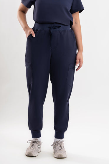Glide – Women’s Jogger Pants-Navy Blue