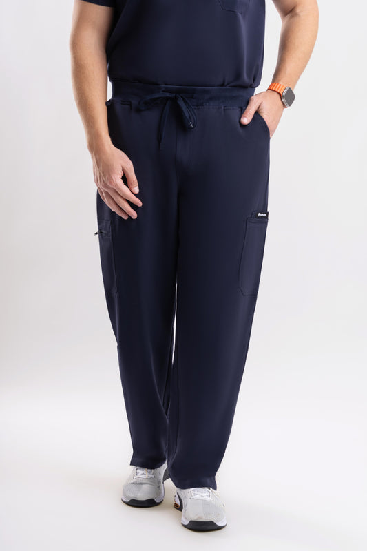 Axis – Men’s Straight Pants-Navy Blue