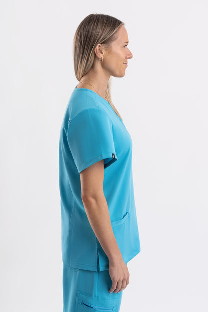 Zeal – Women’s V-Neck Scrub Top-Teal