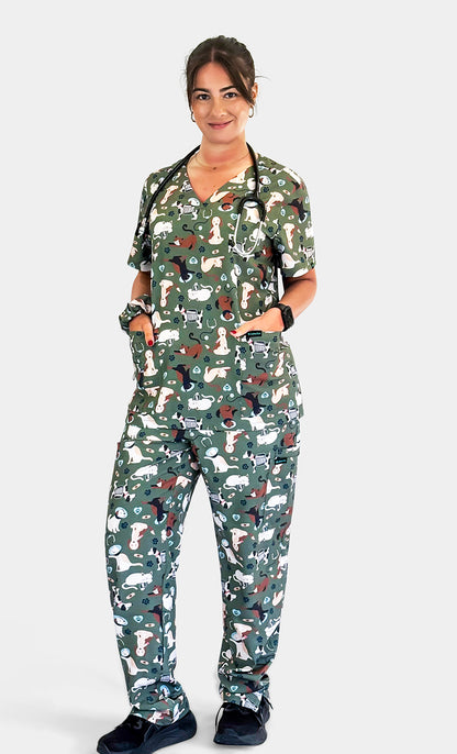 Paws on Duty Scrub Set