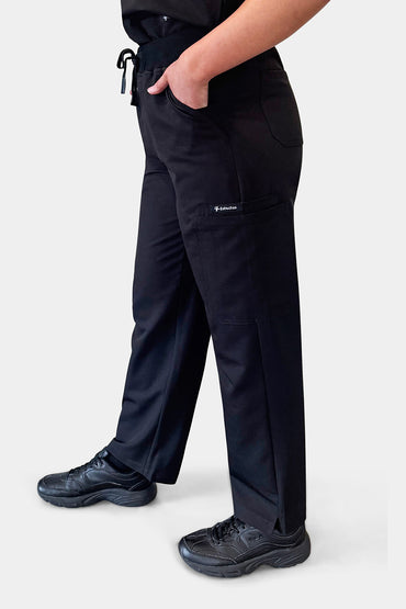 Core – Straight Scrub Pants-Black