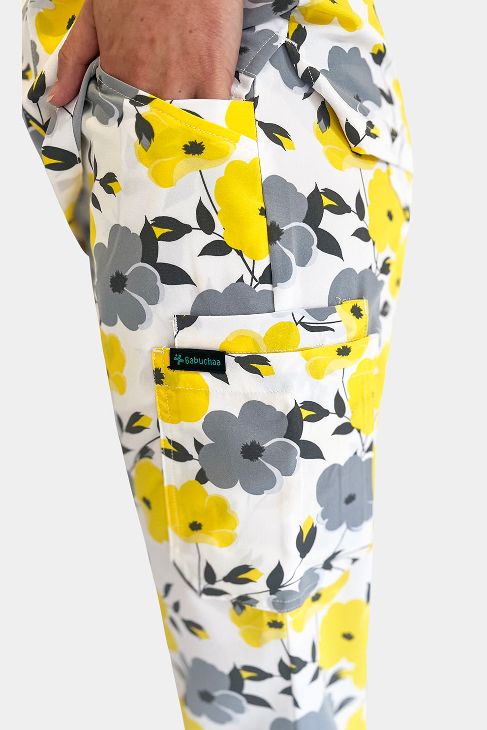 Golden Bloom Scrub Set